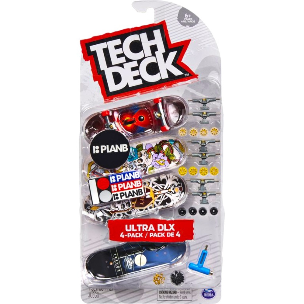 Tech Deck, Ultra DLX Fingerboard 4-Pack, Plan B NEW!!